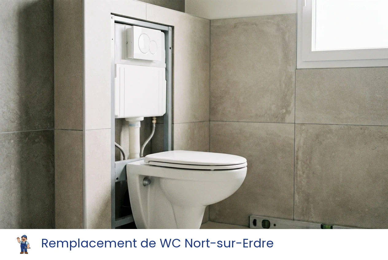 Remplacement de WC à Nort-sur-Erdre