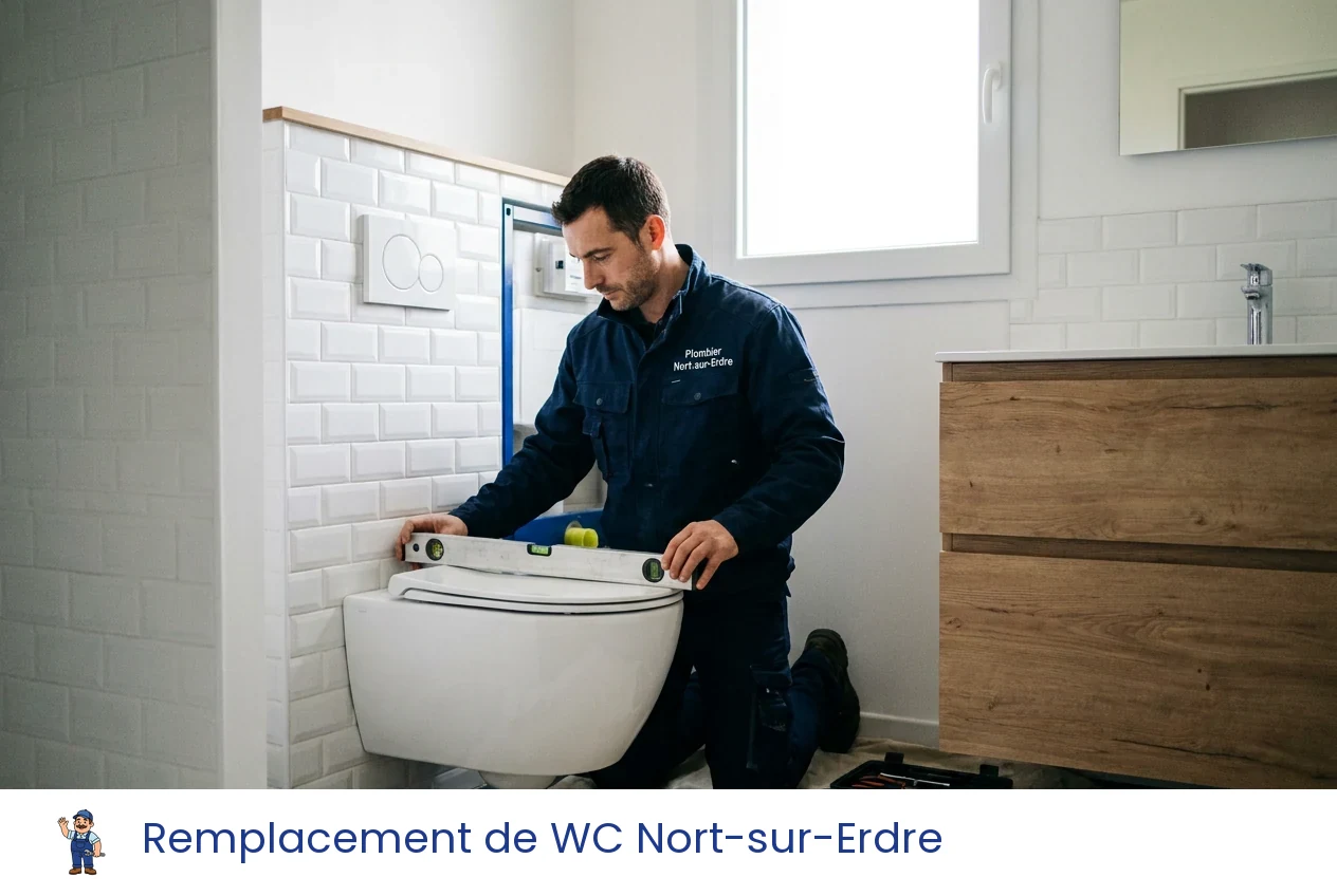 Remplacement de WC à Nort-sur-Erdre